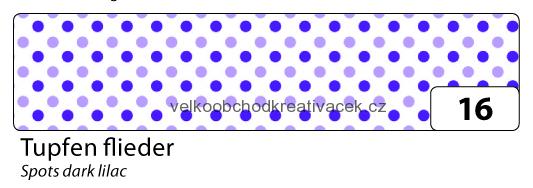 Washi Tape - dekorační lepicí páska - 10 m x 15 mm - puntíky lila