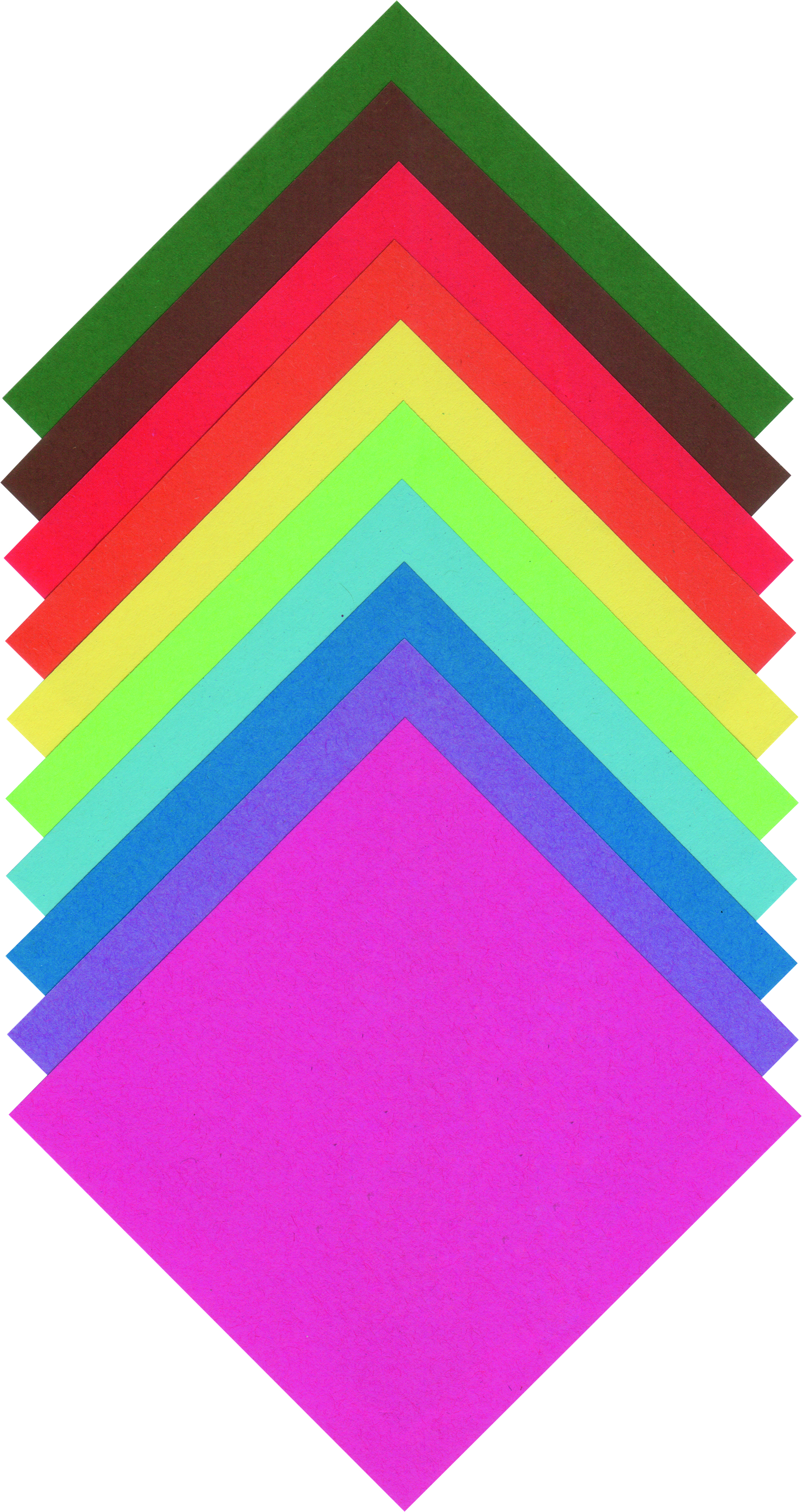Origami papír - 20 x 20 cm - 100 archů v 10 barvách