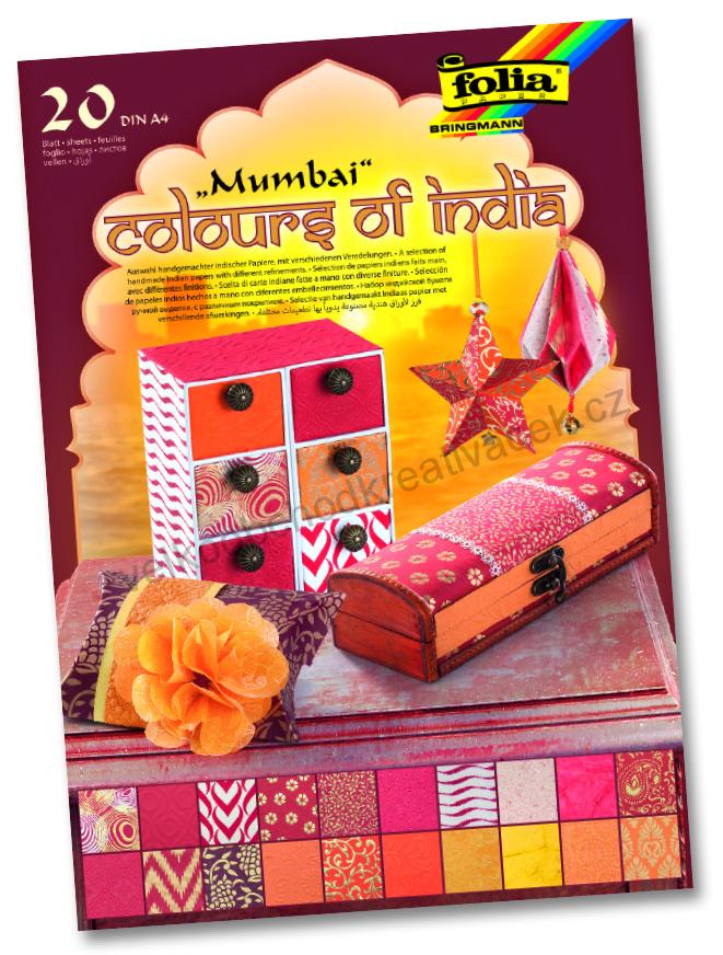 Papíry "Barvy Indie" - MUMBAI - DIN A4