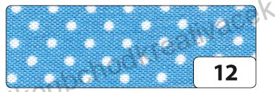 Fabric-Tape - dekorační páska - MODRÁ/BÍLÝ PUNTÍK