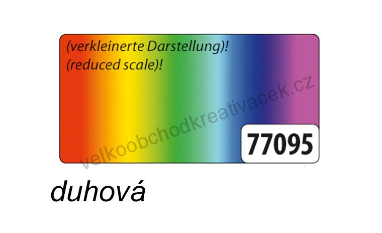 Fotokarton 300g/m2 - formát 50x70 cm v duhové barvě- oboustranný - 1 arch