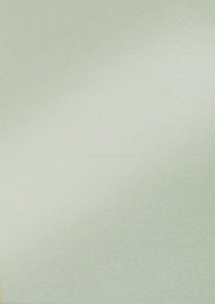 Perleťový karton - 250g/m2 - 1 list - PERLOVÁ BÍLÁ