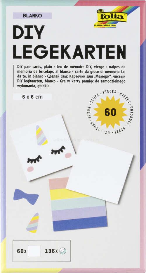 DIY kartičky pro tvoření 60 ks + 136 samolepek