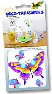 3D dekorativní samolepky - 100 x 100 mm - motýli