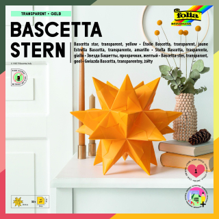 Origami hvězda Bascetta 30 listů 20x20 cm 