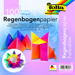 Origami papír duhový 20 x20 cm 100 archů