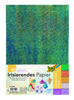Texturovaný barevný papír - 75 g/m2, 23x33 cm, 10 listů