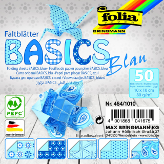 Origami papír Basics modrý 80g/m2