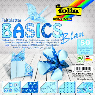 Origami papír Basics modrý 80g/m2