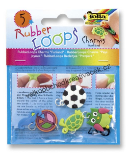 Rubber Loops- přívěšky zábava - 5 ks