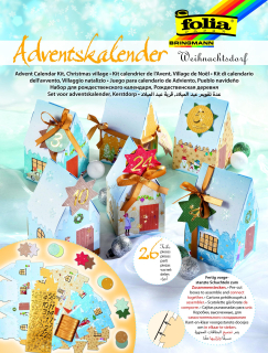 Adventní kalendář - 26 dílů - vánoční domečky
