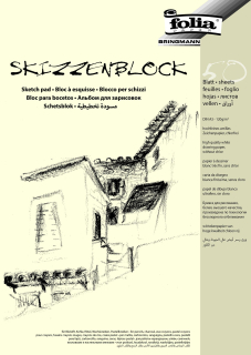 Skicák - blok - DIN A3, 50 listů - 120 g/m2