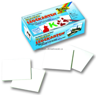 Papírové karty - 6 x 6 cm, 60 ks