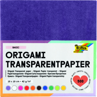 Origami papír 10x10 cm 500 archů v 10 barvách