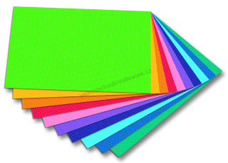 Karton s motivem - MALÉ PUNTÍKY- 300g/m2 - 50x70 cm - 10 archů v 10 barvách 