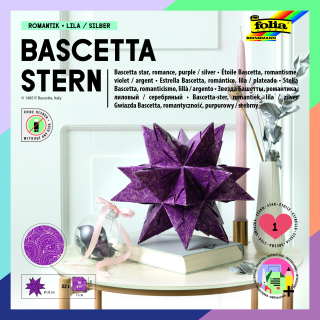 Bascetta - hvězda - "Zimní ornamenty" - 90 g/m2 