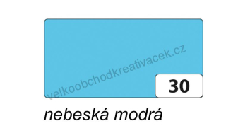 Barevný karton - 220 g/m2 - DIN A4 - 1 list - NEBESKÁ MODRÁ
