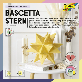 Origami hvězda Bascetta - 32 listů - 15 x 15 cm